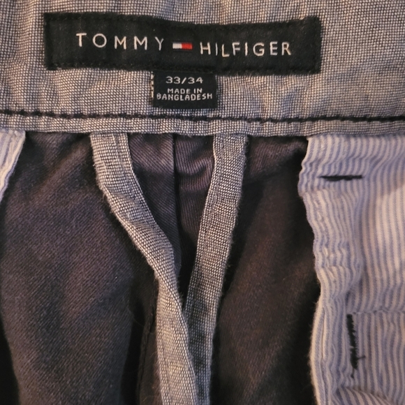 Tommy Hilfiger Blue Chino Pants Size 33/34 - Picture 4 of 4